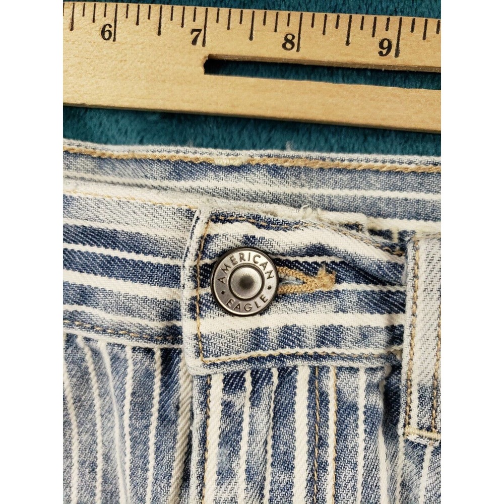 American Eagle Womens Blue Boyfriend Jean Shorts Size 4 Ladies Denim 100% Cotton - Picture 6 of 11